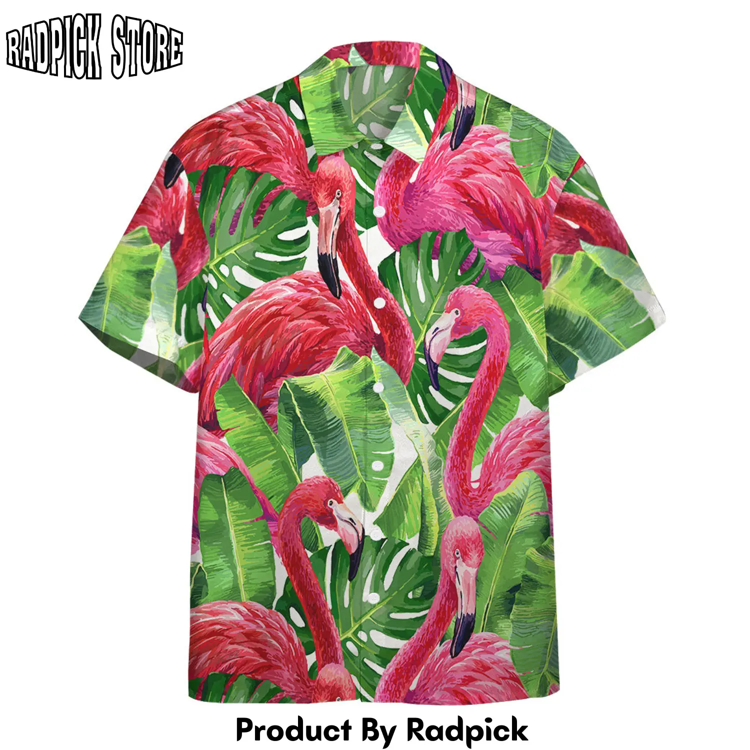 Radpick 3d flamingo hawaii shirt cgh rp292821
